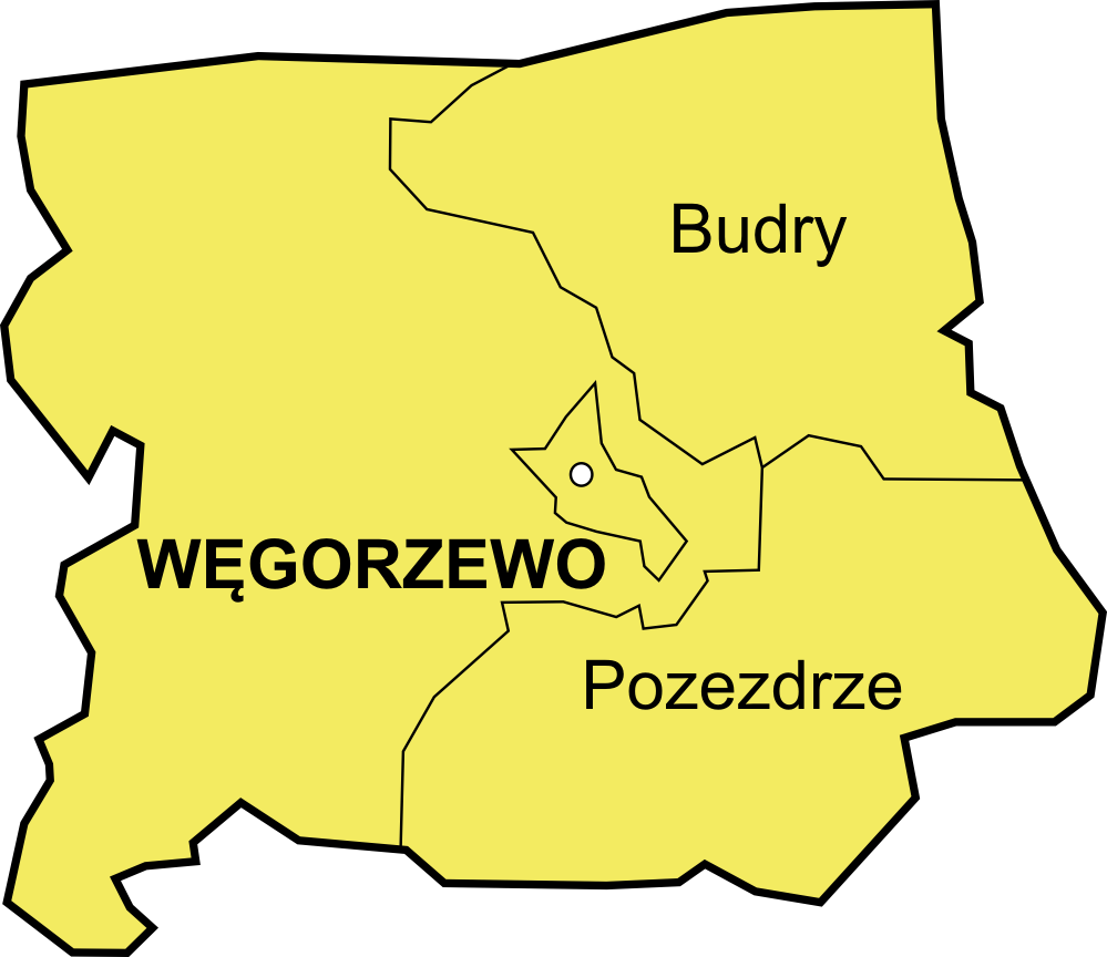 Mapa powiatu węgorzewskiego